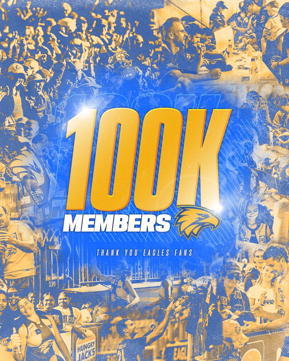 ONE HUNDRED THOUSAND THANK YOUS! 💙💛

To the best supporters in the league -  we are so grateful for your loyalty and passion! 💙💛