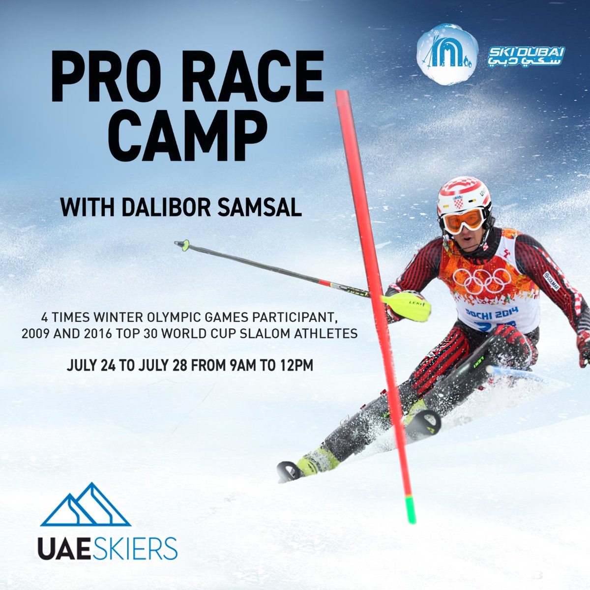 Ski Dubai (@skidxb) on Twitter photo Join forces at the Pro Race Camp on July 24th till 28th with professional athletes and rising stars in Slalom and Giant Slalom disciplines for an intensive training experience like no other!
#SkiDubai #GreatMoments <a href="/MajidAlFuttaim/">Majid Al Futtaim</a> Join forces at the Pro Race Camp on July 24th till 28th with professional athletes and rising stars in Slalom and Giant Slalom disciplines for an intensive training experience like no other!
#SkiDubai #GreatMoments <a href="/MajidAlFuttaim/">Majid Al Futtaim</a>