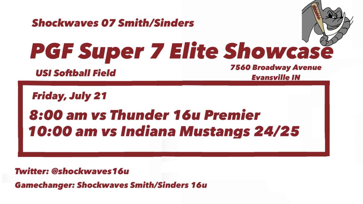 My schedule for this weekend!