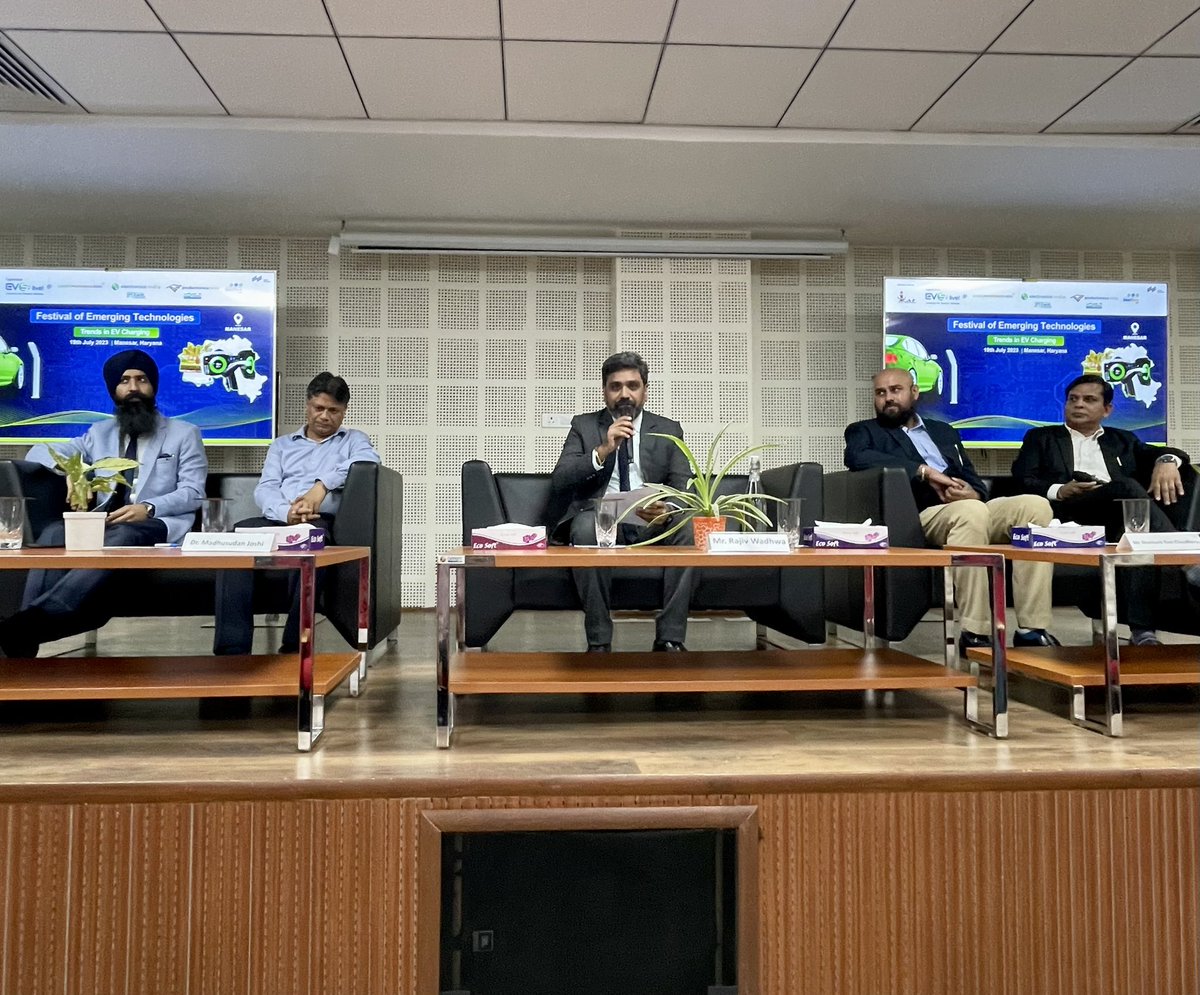 AspireIcat's tweet photo. Second session is a panel discussion on ‘Challenges &amp; Opportunities in Battery Swapping Infra’…
 
Festival of Emerging Technologies - ‘Trends in EV Charging’ at ICAT Manesar

#batteryswapping #electricvehicles https://t.co/A7TaynCClw