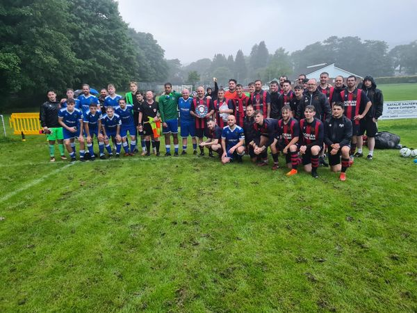 PontardaweTown's tweet photo. A great honour to be part of such an occasion and well done to @ClydachFC for organising a wonderful tribute to a great guy #LeightonSalter #Vialli #FootballFamily https://t.co/PinXQEbN5m