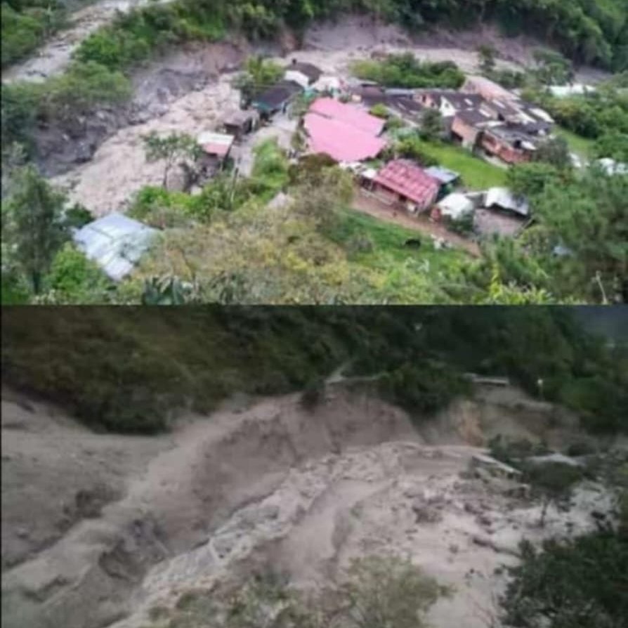 The devastating 17 July 2023 debris flow at Quetame in Colombia, which killed at least 14 people including three children:- blogs.agu.org/landslideblog/…
