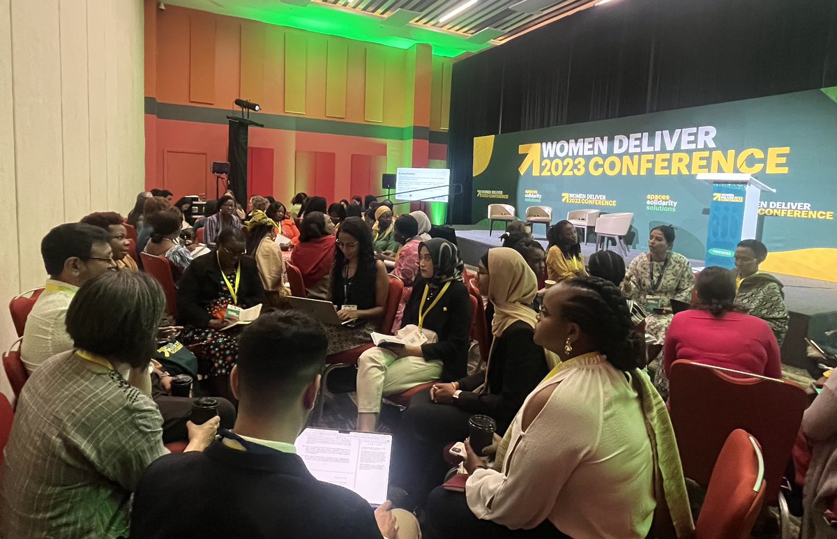 🚀Packed room at our 'Gender Responsive Health Systems for UHC' consultation during #WD2023! 
Together, we'll tackle inequities and ensure health systems are gender-responsive. 
Let's achieve #UHC that really leaves no one behind!🌍💪
#HealthforAll #GenderUHC