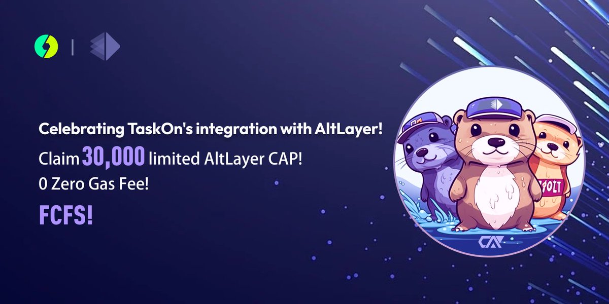 TaskOn | Ultimate Web3 Community Growth Platform (@taskonxyz) on Twitter photo ๐ Great news๏ผ
๐ Excited to announce our integration with <a href="/alt_layer/">AltLayer</a>, a leading Rollups-as-a-Service (RaaS) provider for Web3.
Celebrate with us by claiming specific #CAPs:
taskon.xyz/campaign/detaiโฆ
๐คฉStay tuned for what's coming next! Know more ๐
medium.com/@taskonxyz/tasโฆ ๐ Great news๏ผ
๐ Excited to announce our integration with <a href="/alt_layer/">AltLayer</a>, a leading Rollups-as-a-Service (RaaS) provider for Web3.
Celebrate with us by claiming specific #CAPs:
taskon.xyz/campaign/detaiโฆ
๐คฉStay tuned for what's coming next! Know more ๐
medium.com/@taskonxyz/tasโฆ