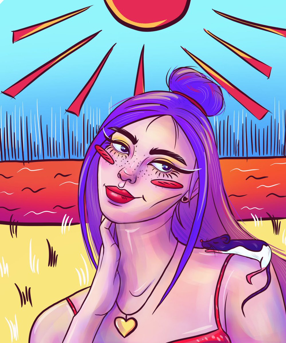 GM, FAM😻🔥
NEW DROP on <a href="/objktcom/">objkt</a>✨

"The girl with the purple hair" 💜

"Red Heat" collection ❤️

I invite you to find out some facts about me. Do you have anything interesting to tell me?

5,5xtz/10ed
Read more at the link⬇️