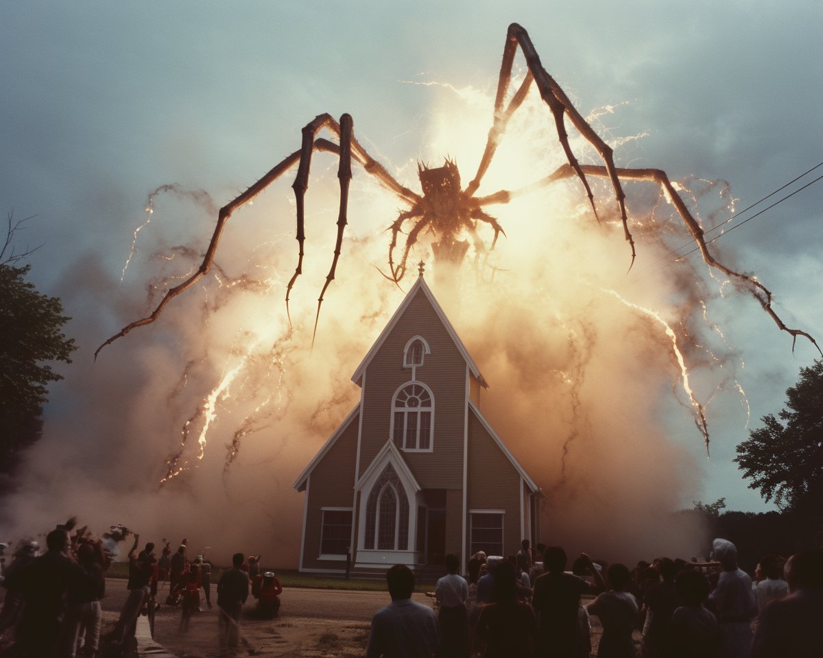 This is your new master. It wants an offering, and it will let you live in return. What do you give it?🕷️