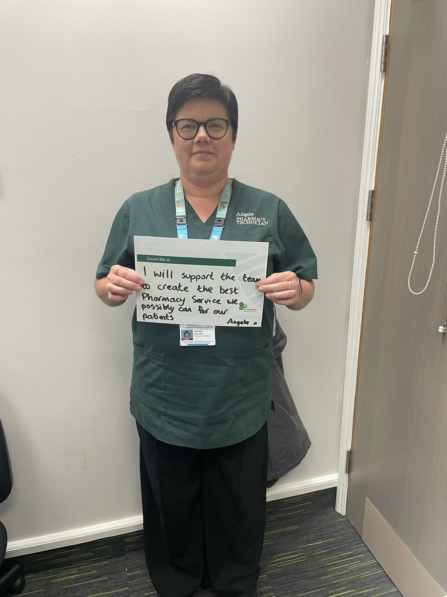 👋🏻💚 Meet the OPS Team - Angela Dobson  💚👋🏻 Angela is a Pharmacy Technician working in our Dispensary and a lead on our Estates and Equipment work stream. 🙌🏻 Angela’s OPS pledge ‘I will support the team to create the best Pharmacy service  we possibly can for our patients’ 💚