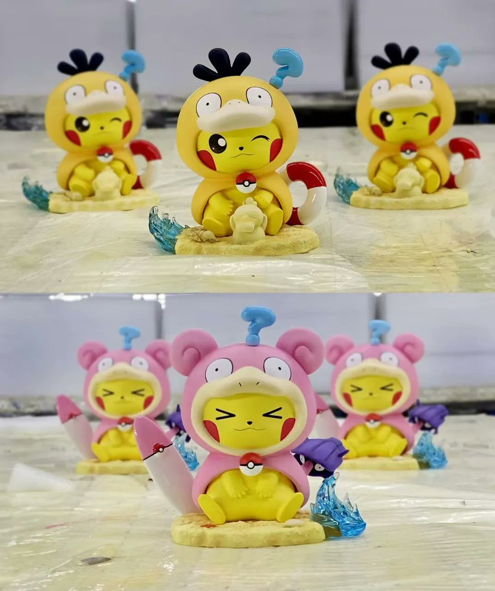 GKloopnews's tweet photo. PRODUCTION UPDATE: Slowpoke & Psyduck Cosplay Pikachu – CHEESE Studio
CHEESE Studio is wrapping up the production of their Slowpoke & Psyduck Cosplay Pikachu figures!
#Pokemon #Pikachu #Slowpoke #Psyduck #PikachuCosplay #PokemonStatues #PokemonFans https://t.co/NxgDKfkElQ