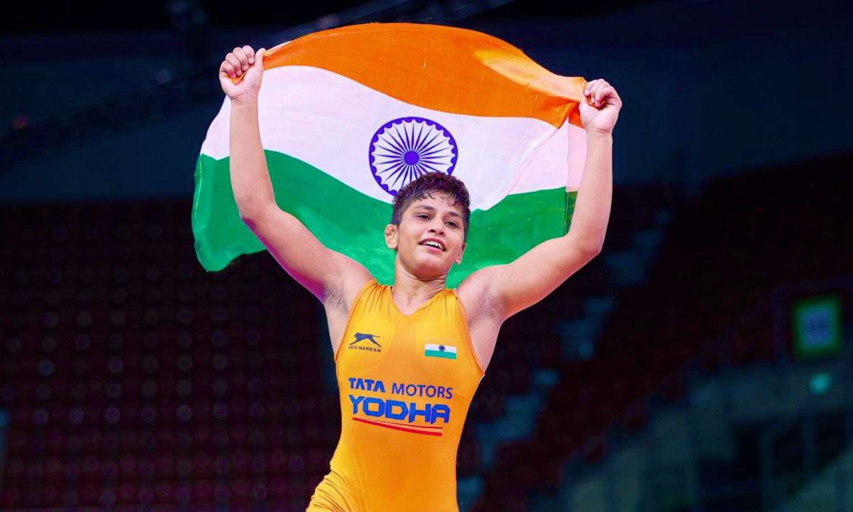 NewsArenaIndia's tweet photo. Wrestler Antim Panghal moves court to challenge Vinesh Phogat’s direct selection to Asian Games.

She is 19 &amp; she has won U20 World Championship.

Another wrestler Vishal Kaliraman is also opposing the free pass to Bajranh Poonia. https://t.co/TUgBbKkBGk