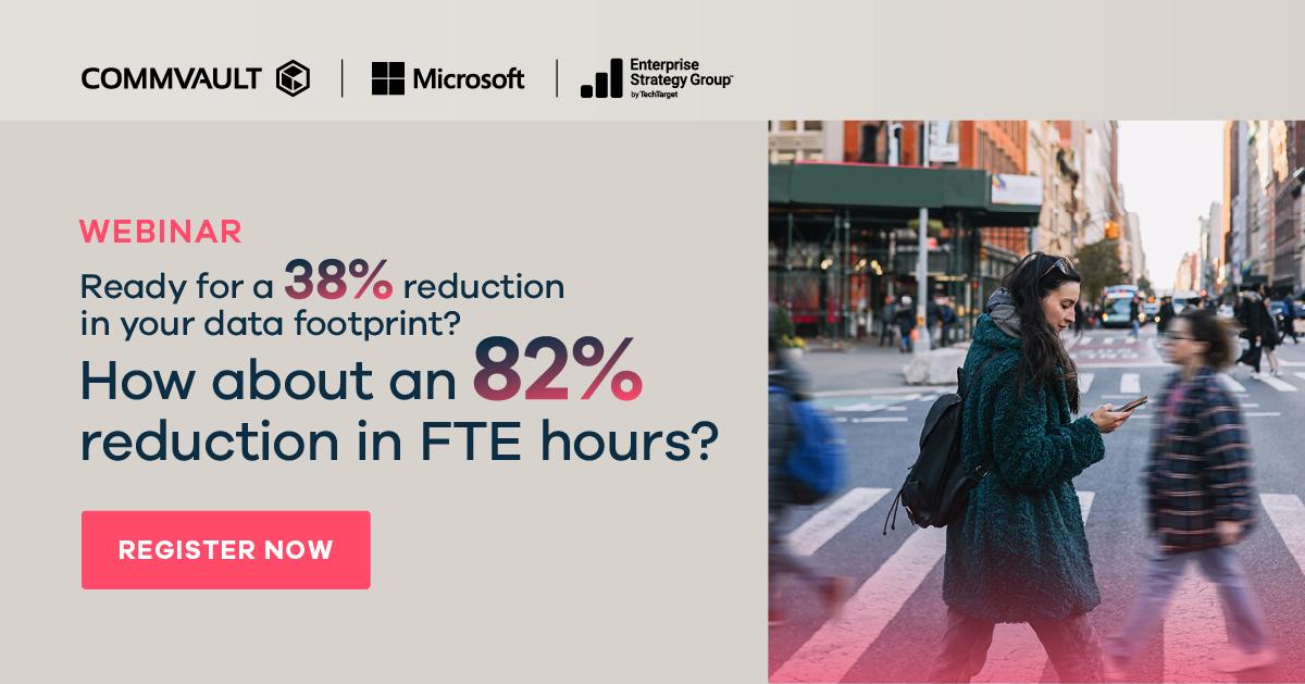 Fatima_Bibs's tweet photo. Looking to unlock efficiency gains in your #datamanagement? Discover how to achieve outstanding reductions in #data footprint and FTE hours by joining our webinar.

Register today for actionable insights! https://t.co/Sko1Uhqtxx https://t.co/TJ5PEPsMLW