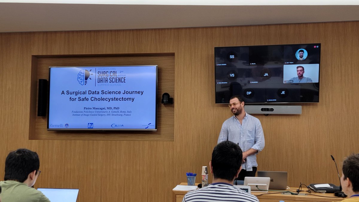 Dan Hashimoto, MD MS FACS (@laparoscopes) on Twitter photo Maestro <a href="/p_masca/">Pietro Mascagni</a> kicks off day 3 by speaking about his journey in creating an algorithmic ecosystem around improving safety in cholecystectomy #edu4SDS23 Maestro <a href="/p_masca/">Pietro Mascagni</a> kicks off day 3 by speaking about his journey in creating an algorithmic ecosystem around improving safety in cholecystectomy #edu4SDS23