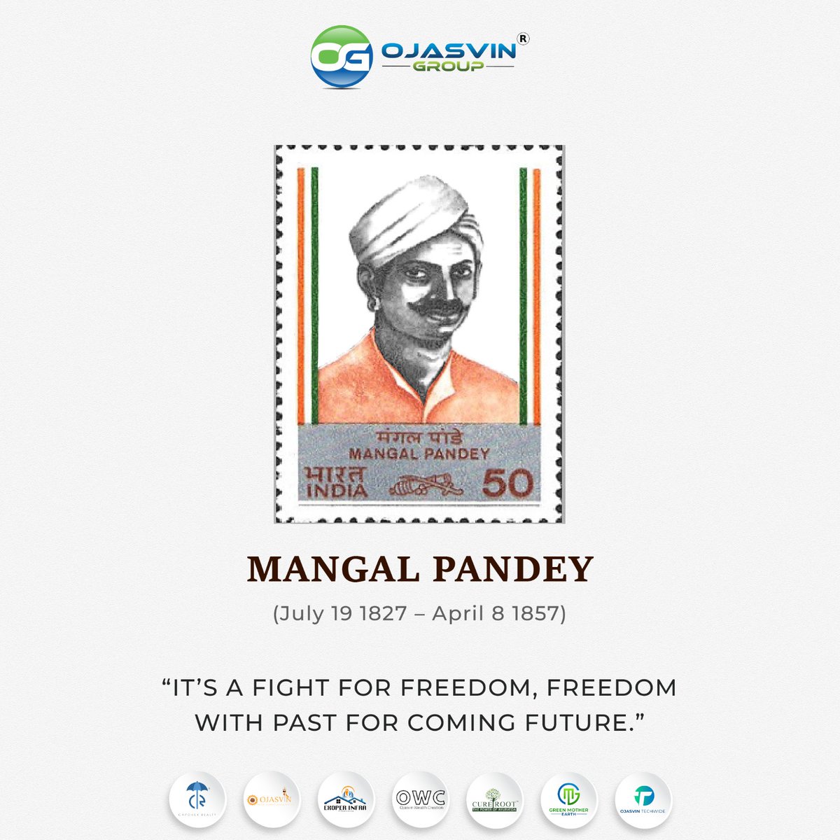 CapovexR's tweet photo. Saluting the Spirit of Mangal Pandey on His Birth Anniversary - A Hero Who known for Freedom and Justice.
#Capovexrealty #MangalPandey #BirthAnniversary #IndianFreedomFighter #Patriotism #IndianHero #Salute https://t.co/5i7DSVpV3P