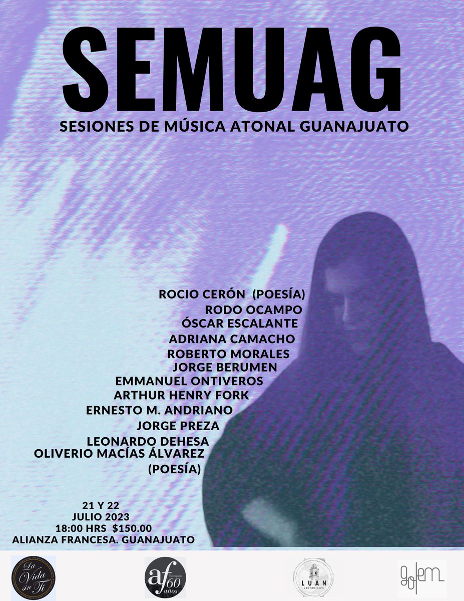 AndrianoMtz's tweet photo. Este fin de semana nos vemos en la ciudad de Guanajuato para llevar a cabo las sesiones de música atonal,  estridente y arrítmica. Se reúnen varios artistas y géneros musicales que convergen en la búsqueda de nuevos sonidos. Así que nos vemos en la @alianzafrancesaguanajuato https://t.co/MmhCixjjIA