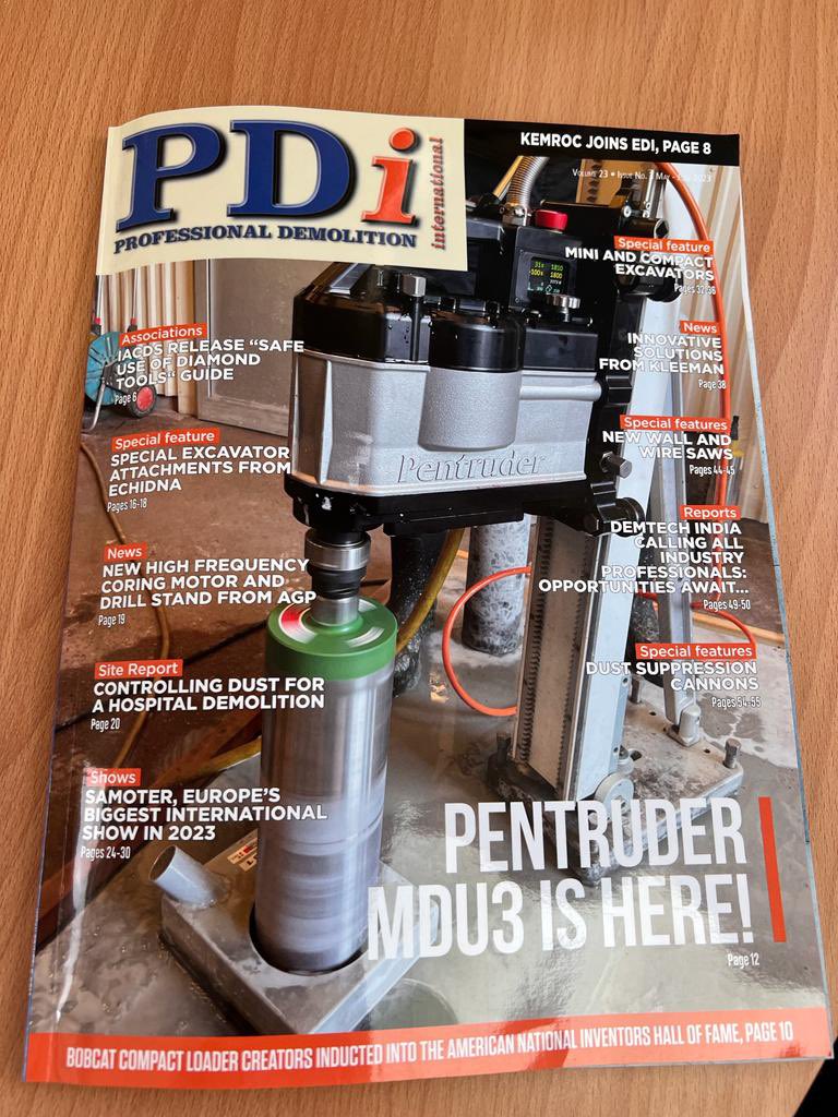 DDrillGroup's tweet image. Checkout issue 3 of #PDi there’s a great article on the @AssocIACDS congress in Venice.  Alongside an article on the guide ‘Safe use of Diamond Tools’ of which @JulieDDrill was the lead of the working group that formalised all of the info on which it was based.

#diamondtools
