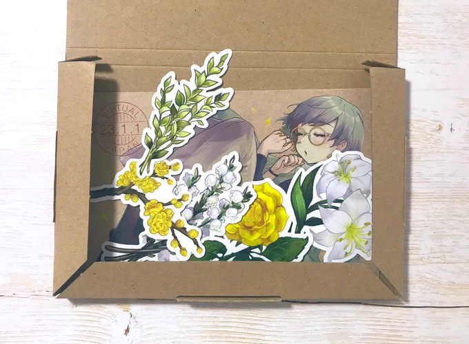 デザイナーの氏原ソウ さんからご依頼いただいたイラスト。おしゃれな年賀状に大変身 