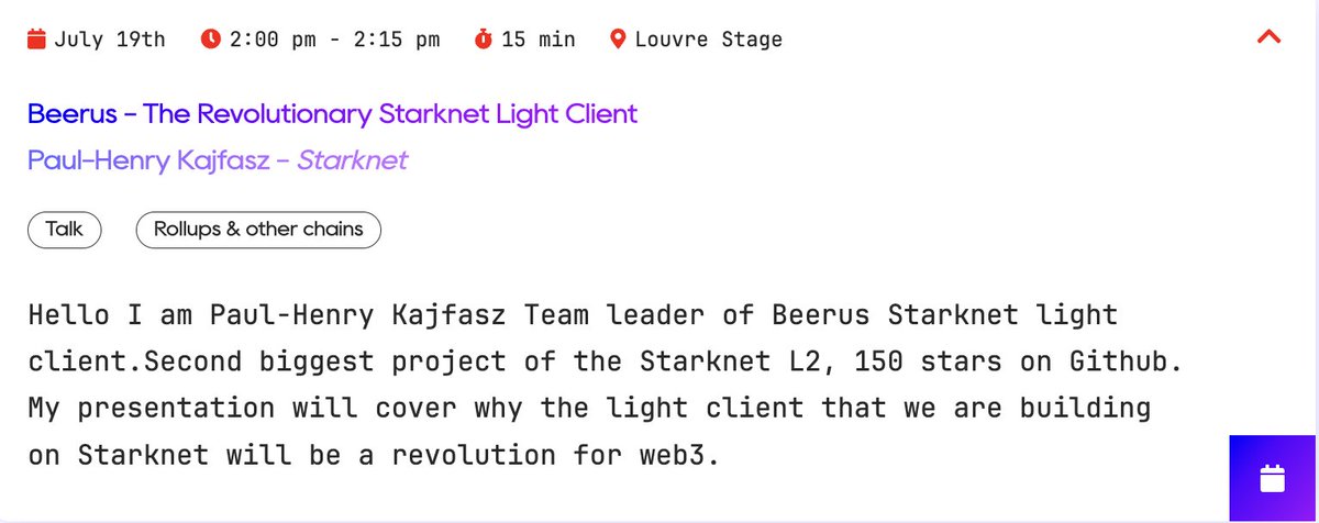 StarkWareLtd's tweet photo. ser @phklive speaks about the Beerus Starknet Light Client @BeerusStarknet

Beerus is a trustless, blazing fast Starknet Light Client https://t.co/boAnoVt6BM