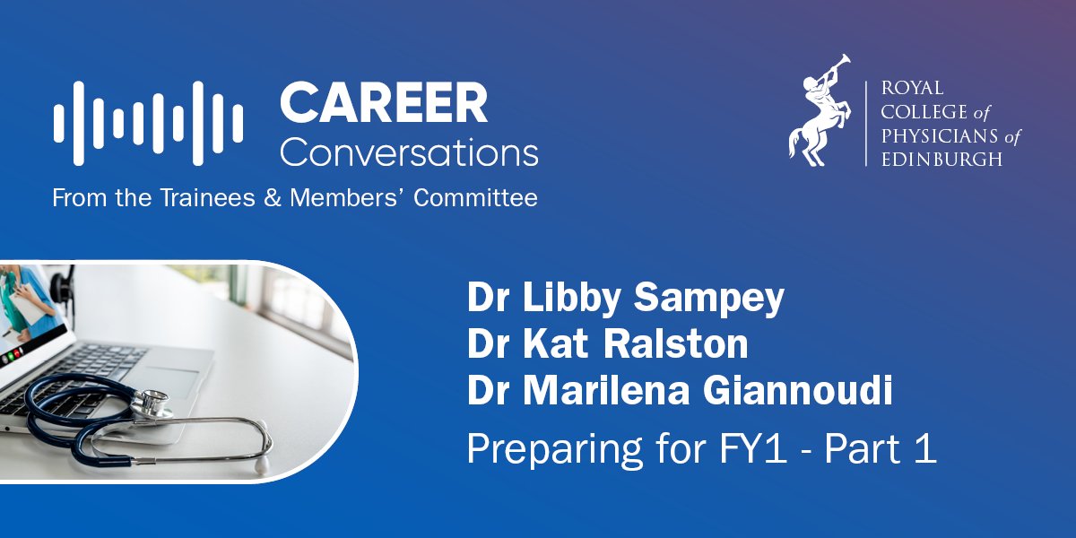 Drs Libby Sampey, Kat Ralston <a href="/RalstonKat/">Kat Ralston</a> and Marilena Giannoudi <a href="/giannoudi_m/">Marilena Giannoudi</a> discuss top tips for new doctors in this episode: rotas, handover &amp; referrals, dealing with nightshifts, &amp; looking after yourself. 
Link: podcasts.rcpe.ac.uk/show/career-co…