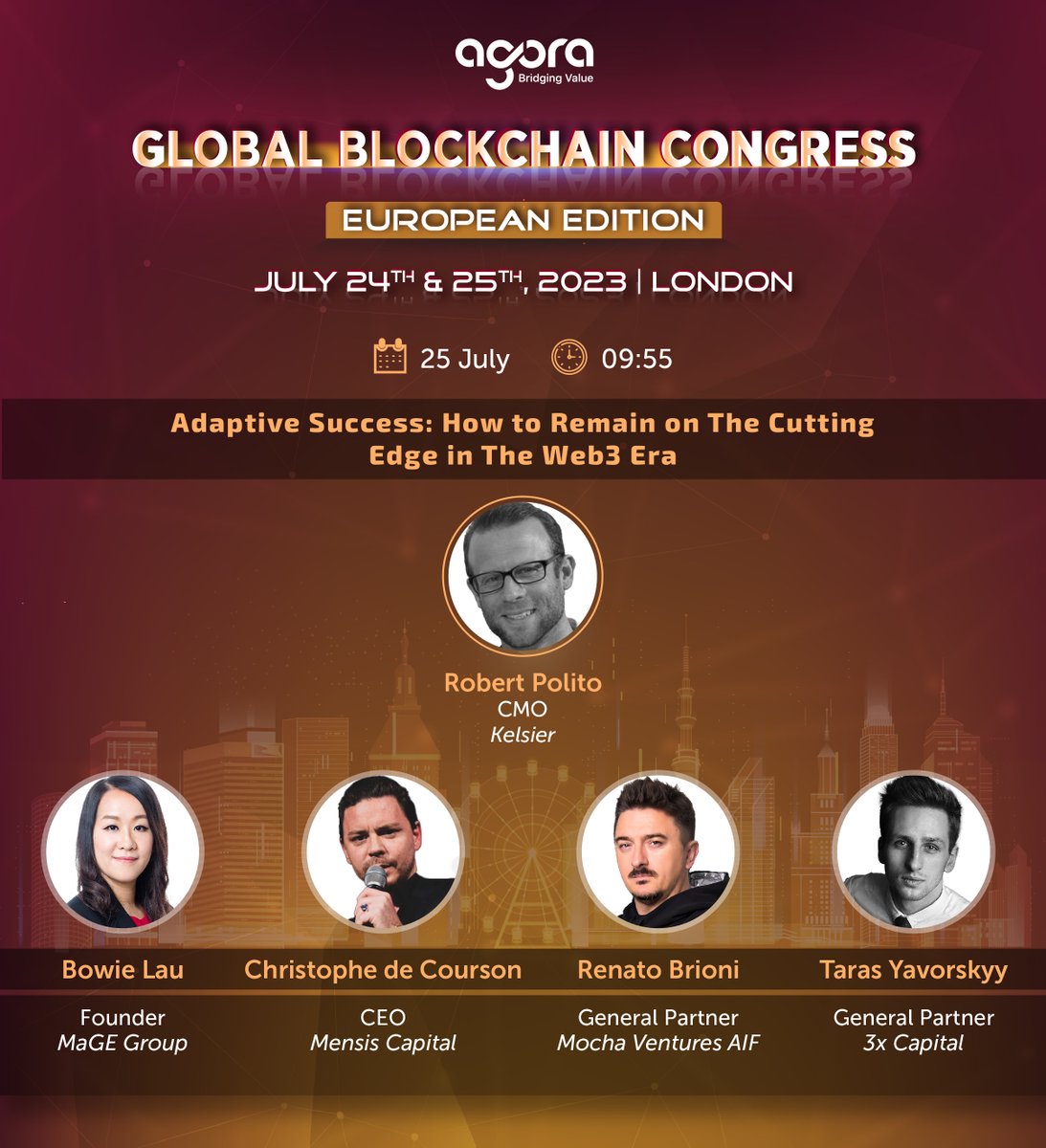 How can you remain on the cutting edge in the Web3 era?

Join Robert Polito, <a href="/bowielau8/">Bowie</a>, <a href="/CdeCourson/">Christophe de Courson</a>, Renato  Brioni, and @Yavorskyy13 at GBC Europe and learn about adaptive success in the Web3 era.

Register here: bit.ly/GBC-London

#blockchain #London