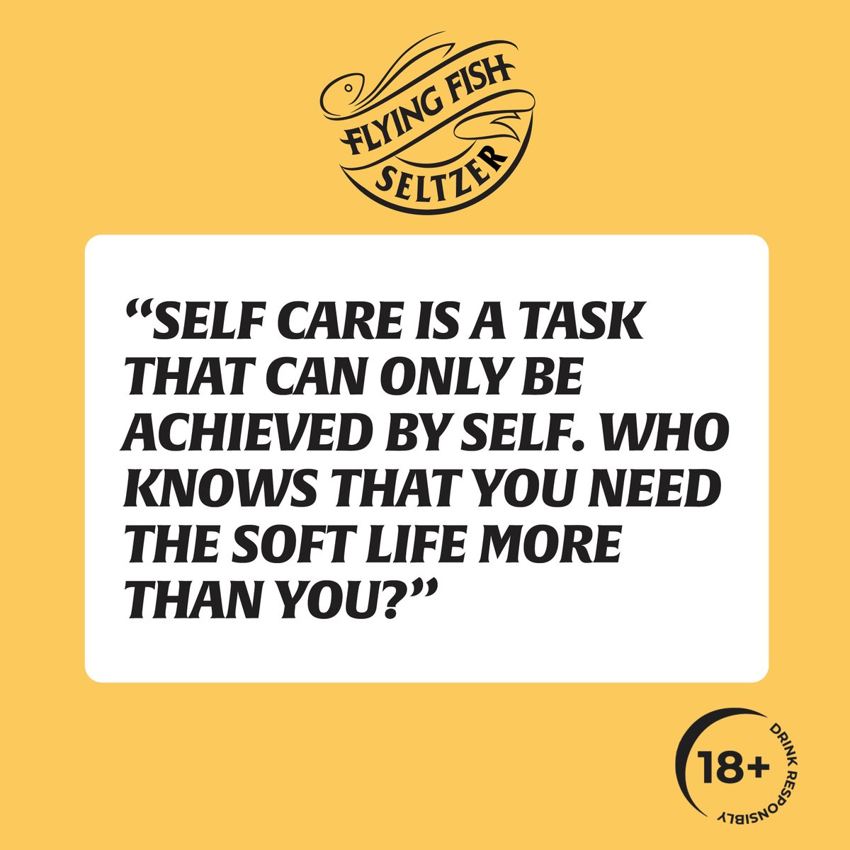 Choosing FF Seltzer is choosing a better life. Look after yourself by choosing soft, unique flavour. #WhyWait? There’s nothing like it. ☺️

Sign up here linktr.ee/flyingfishselt… &amp; find out more…