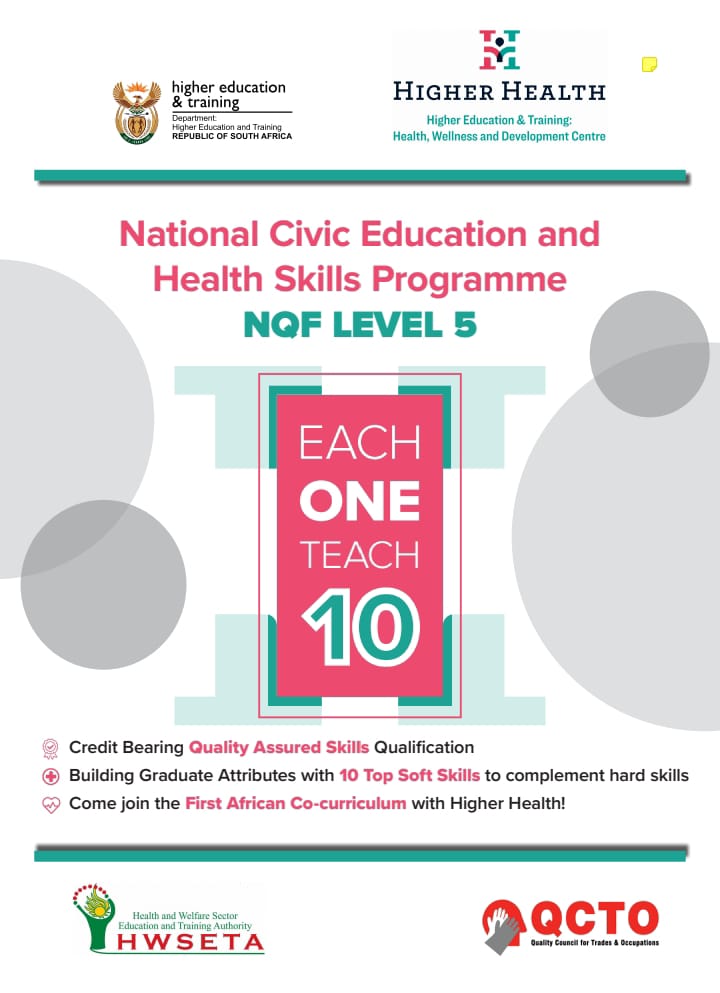 Minister of Higher Education, Science and Innovation, Dr. Blade Nzimande, to launch the National Civic Education and Health Skills Programme at Tshwane North TVET College, Mamelodi Campus, on 20 July 2023.
#OQSF_TheGameChanger #QCTO #QualifyingSkilledAndCapableWorkforce