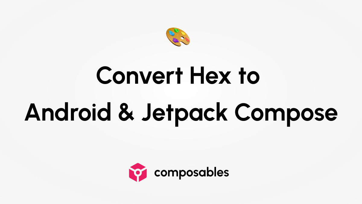 alexstyl's tweet image. Just released a new Jetpack Compose tool

🎨 Convert any Hex color to Android &amp;amp; Jetpack Compose

It turns #A4C639 to 0xFFA4C639

Check it out at composables.com/colorconverter