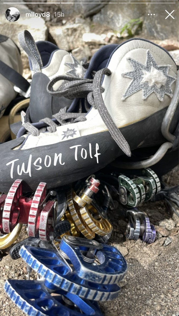 TulsonTolf's tweet photo. UTAH !🗯️ by the #indomitableclimber @mlloyd8 👓 #tulsontolf #summer #rockclimber #sustainability #climbingshoes https://t.co/5VJoowvS1l