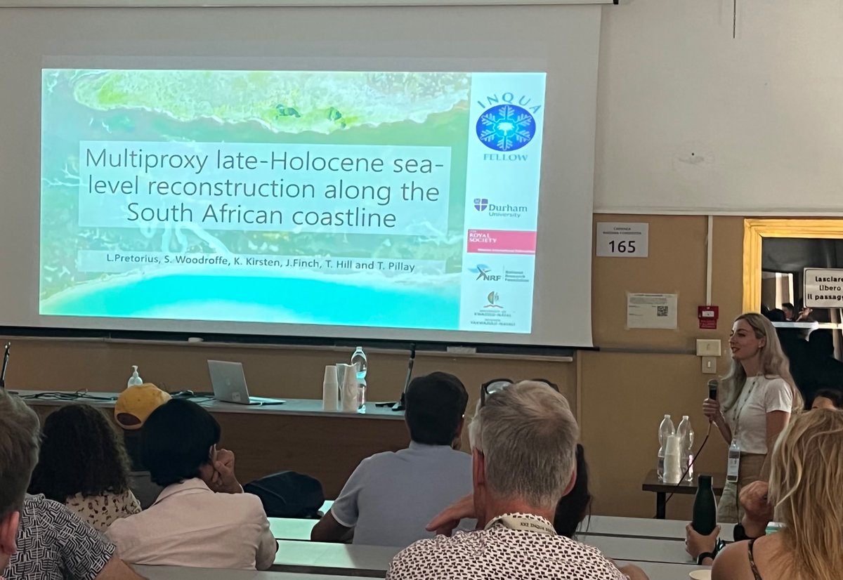 Jemma Finch (@afropollen) on Twitter photo <a href="/laurenpret01/">Lauren Pretorius</a> presenting the first attempt at a multiproxy high resolution sea level reconstruction in South Africa #INQUARoma2023 <a href="/Limno_Kelly/">Kelly Kirsten</a> <a href="/sarah_woodroffe/">Sarah Woodroffe</a> Thank you <a href="/INQUA/">INQUA</a> for funding Lauren’s research and attendance 🇿🇦 <a href="/laurenpret01/">Lauren Pretorius</a> presenting the first attempt at a multiproxy high resolution sea level reconstruction in South Africa #INQUARoma2023 <a href="/Limno_Kelly/">Kelly Kirsten</a> <a href="/sarah_woodroffe/">Sarah Woodroffe</a> Thank you <a href="/INQUA/">INQUA</a> for funding Lauren’s research and attendance 🇿🇦