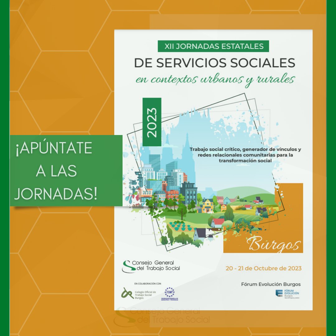 ✍️✅¡Matrícula becada para personas colegiadas en Colegio Trabajo Social De Jaén que formalicen su inscripción antes del 31 agosto!

🔗jornadasserviciossociales.es

#TrabajoSocial #TrabajoSocialJaen