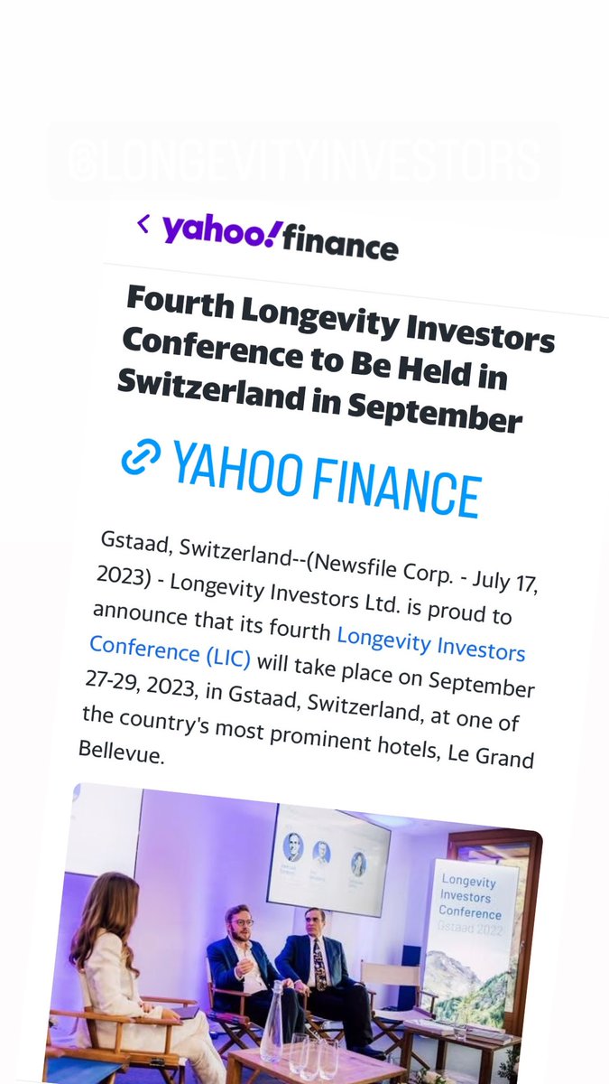 Already excited about our next Longevity Investors Conference and more highlights to come!

finance.yahoo.com/news/fourth-lo…

#LongevityInvestors <a href="/Longevity_Inv/">Longevity Investors</a>