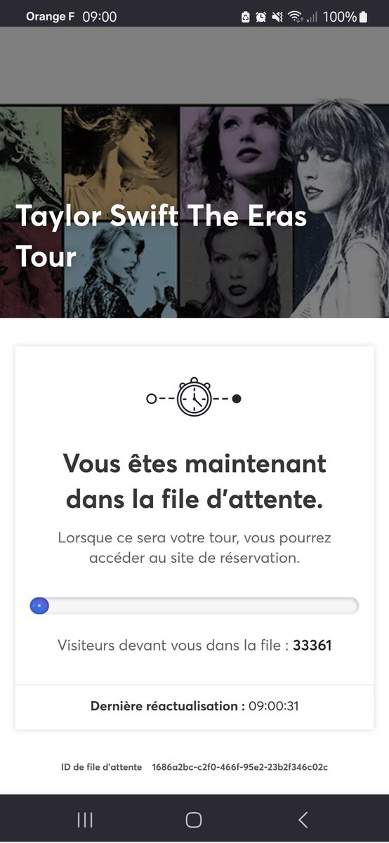 irys_panda's tweet photo. Lundi : 15 748. Mercredi : 33 361. Faut faire quoi pour être en-dessous des 10 000 et avoir potentiellement une chance de choper une place pour #TheErasTour @TicketmasterFR ? Nan parce que c'est un peu relou à force là. 😑 https://t.co/mggLr5pE7y