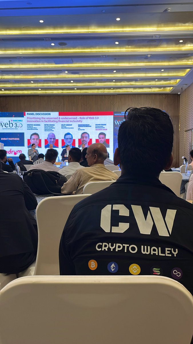 cryptowaley's tweet photo. Amazing panel going on role of web3 innovation in financial sector. 😮
@BWBusinessworld @blockchainedind #BWweb3
Team- @keshvism @rishabhsrishi https://t.co/VfIOxkSIx7