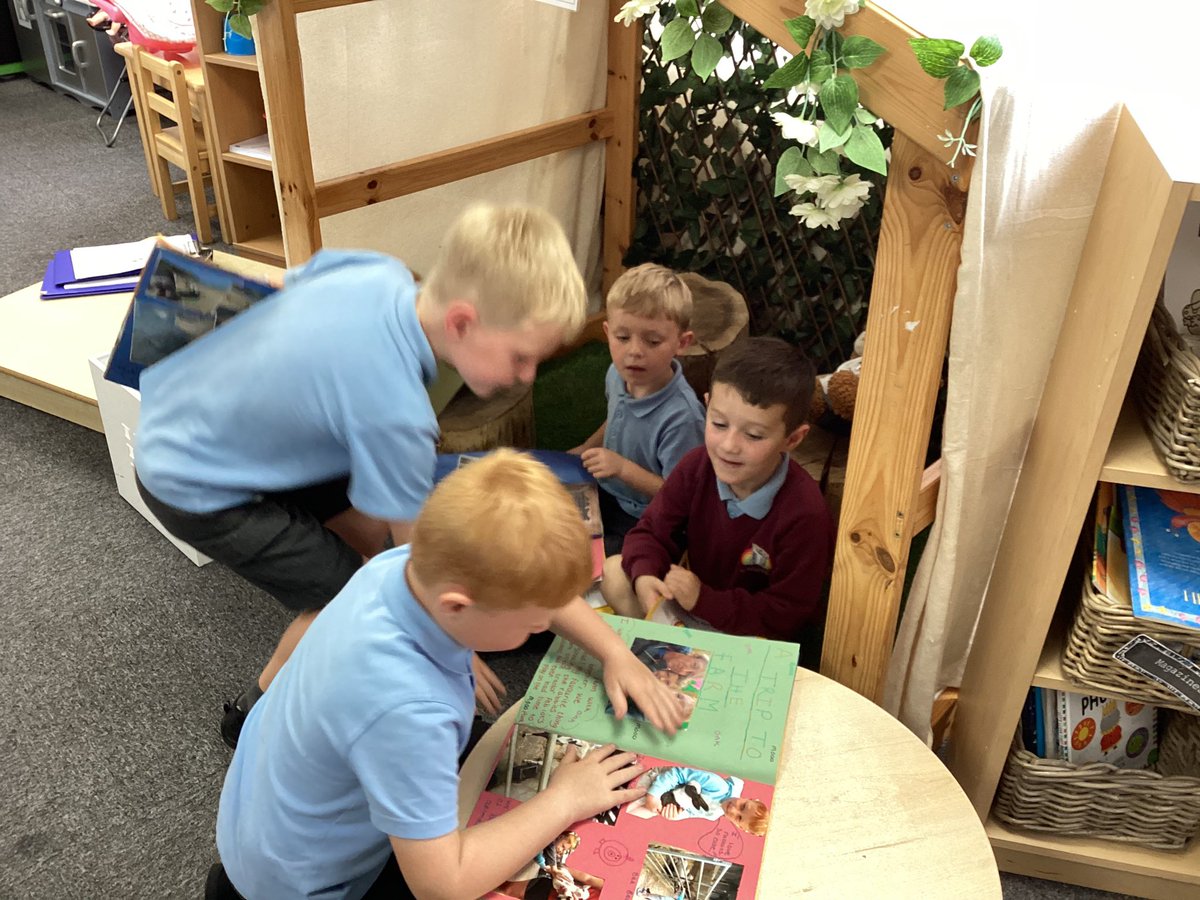 Reception class loved sharing their homework passports yesterday.