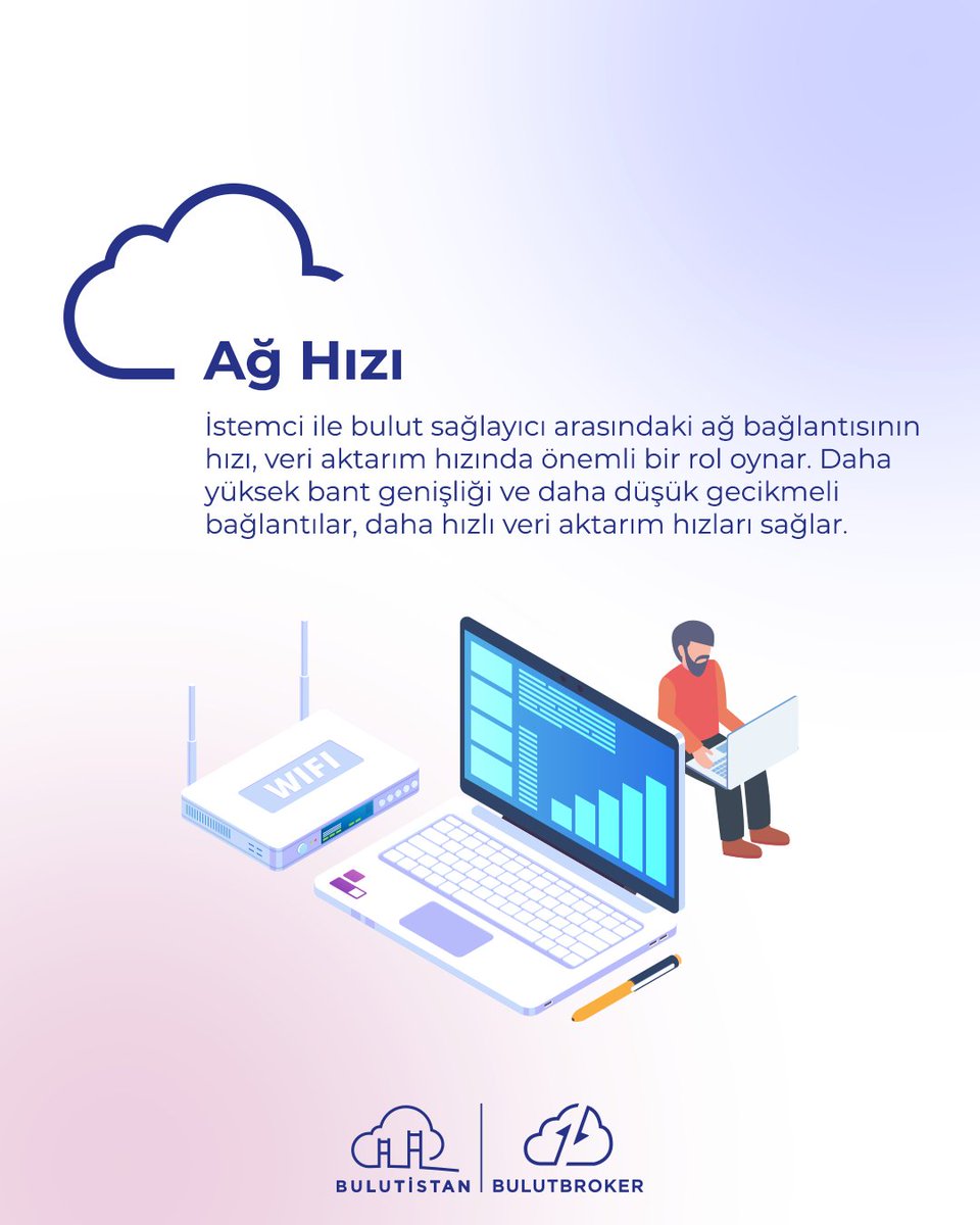 bulutbroker's tweet image. Bulut bilişimin verileri aktarma hızı ağ altyapısı, internet bağlantı hızı, bulut sağlayıcının veri merkezlerinin konumu ve veri aktarımı için kullanılan belirli hizmet veya teknoloji dahil olmak üzere çeşitli faktörlere bağlı olarak değişebilir.
 
#Bulutistan #DataTransferSpeed