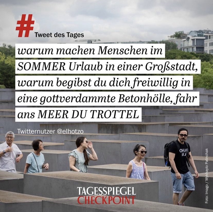 Wie unpassend kann man ein Bild zum Text auswählen?
Tagesspiegel: Ja