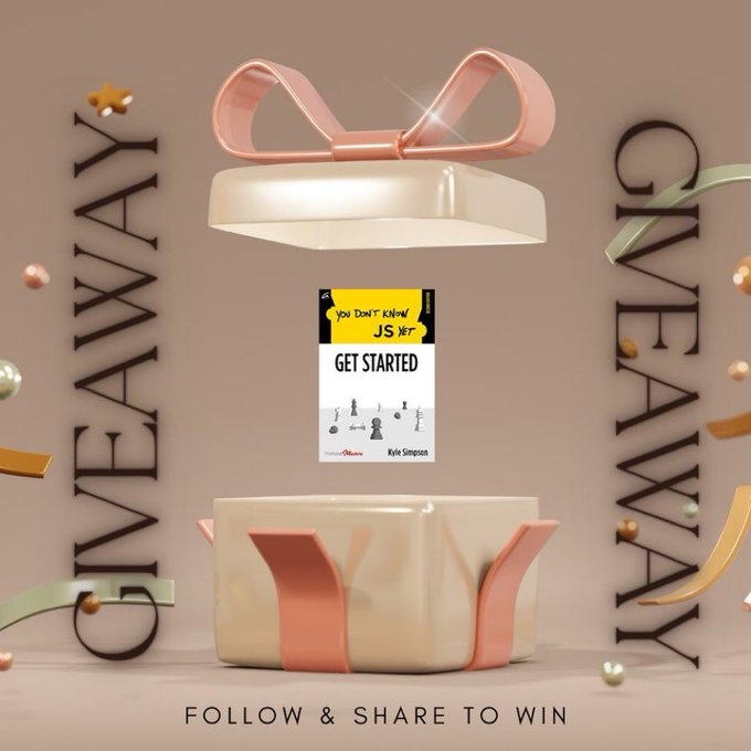 #Giveaway 

We are giving one more ebook of Kyle Simpson this week!  

You don’t know JS yet - Get Started  

To win  

#Follow 
#RT 
and subscribe to our newsletter!  

Good luck everyone!  #India #Singapore #Competition