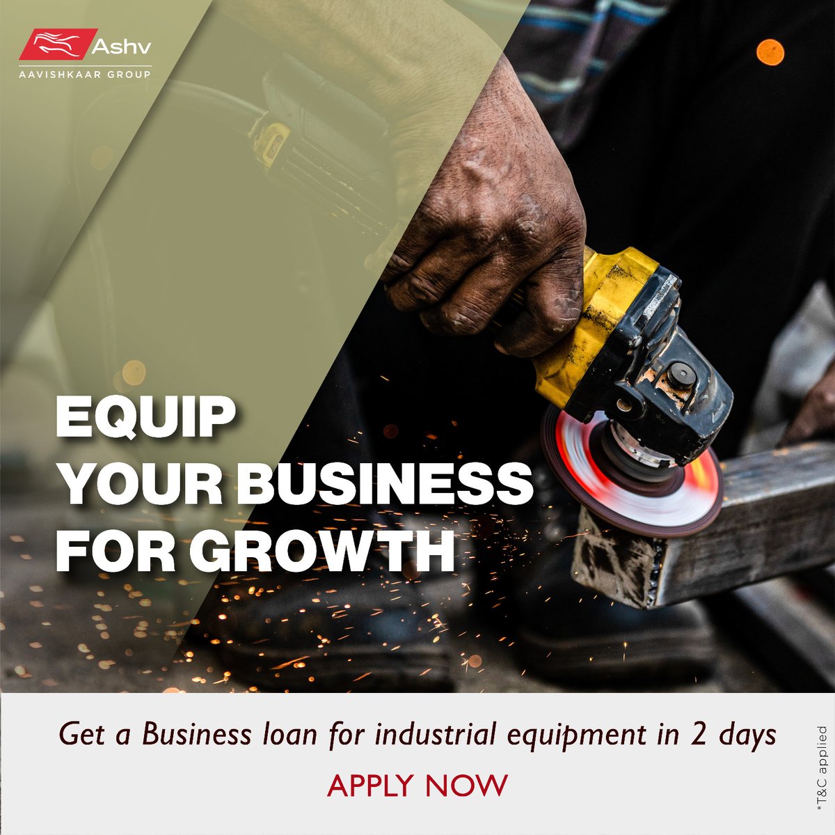 Equip your business for Growth. 

Get a Business loan for industrial equipment in 2 days. Apply Now: ashvfinance.com/apply-now
.
.
.
.
#AshvFinance #financeforsmallbusinessowners #BusinessLoans #smallbusinessloans #loansforsmallbusinesses #smeloans