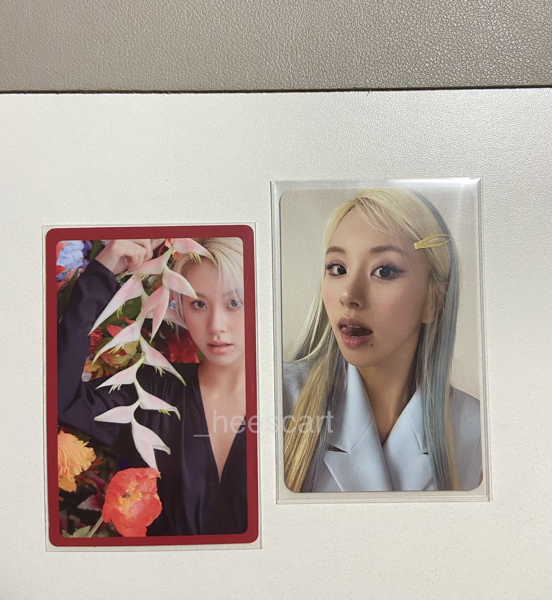 _heescart's tweet photo. wts lfb ph 

chaeyoung dila (formula of love pc) 

- 180 (170 if payo) 
- mint condi 
- w/ free chae ewo 
- reply/dm to claim ! 

# Chaeyoung chae dila fol formula of love photocard pc twice https://t.co/YcUitJ4KjS