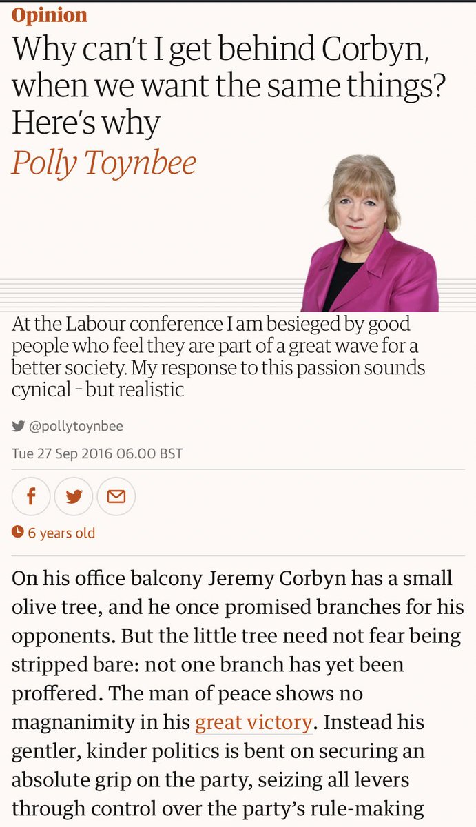I wonder, when Jeremy Corbyn was Labour leader, did @pollytoynbee silence  her criticisms so that he could win an election? Err, no. So why should  Keir Starmer be above scrutiny?, image size:691x1200