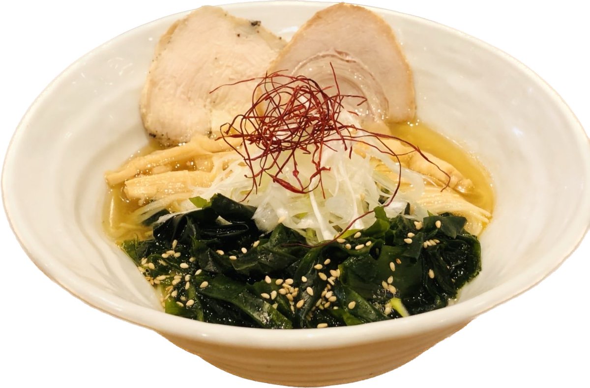 menyaclear's tweet photo. いつもありがとうございます！
麺や厨本店です🍜

明日木曜日の１日限定メニューは
鶏とアサリの塩わかめラーメン ¥1000

盛り付け方がなんだかドラえもんに似てる！ご来店お待ちしております！

#麺や厨
#豚そば厨
#ボス二郎
#濃厚つけ麺
#わかめを食べると髪が綺麗になるってあのちゃんが言ってたよ https://t.co/is8zEleXG3