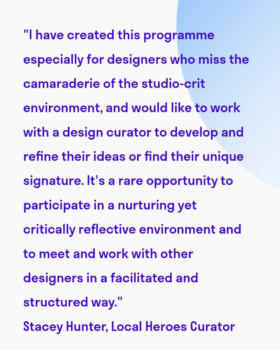 Applications are open 📝 Closing is Monday 24th July at 5pm. Any questions? Please comment or DM us. 
localheroes.design/post/process-2…
