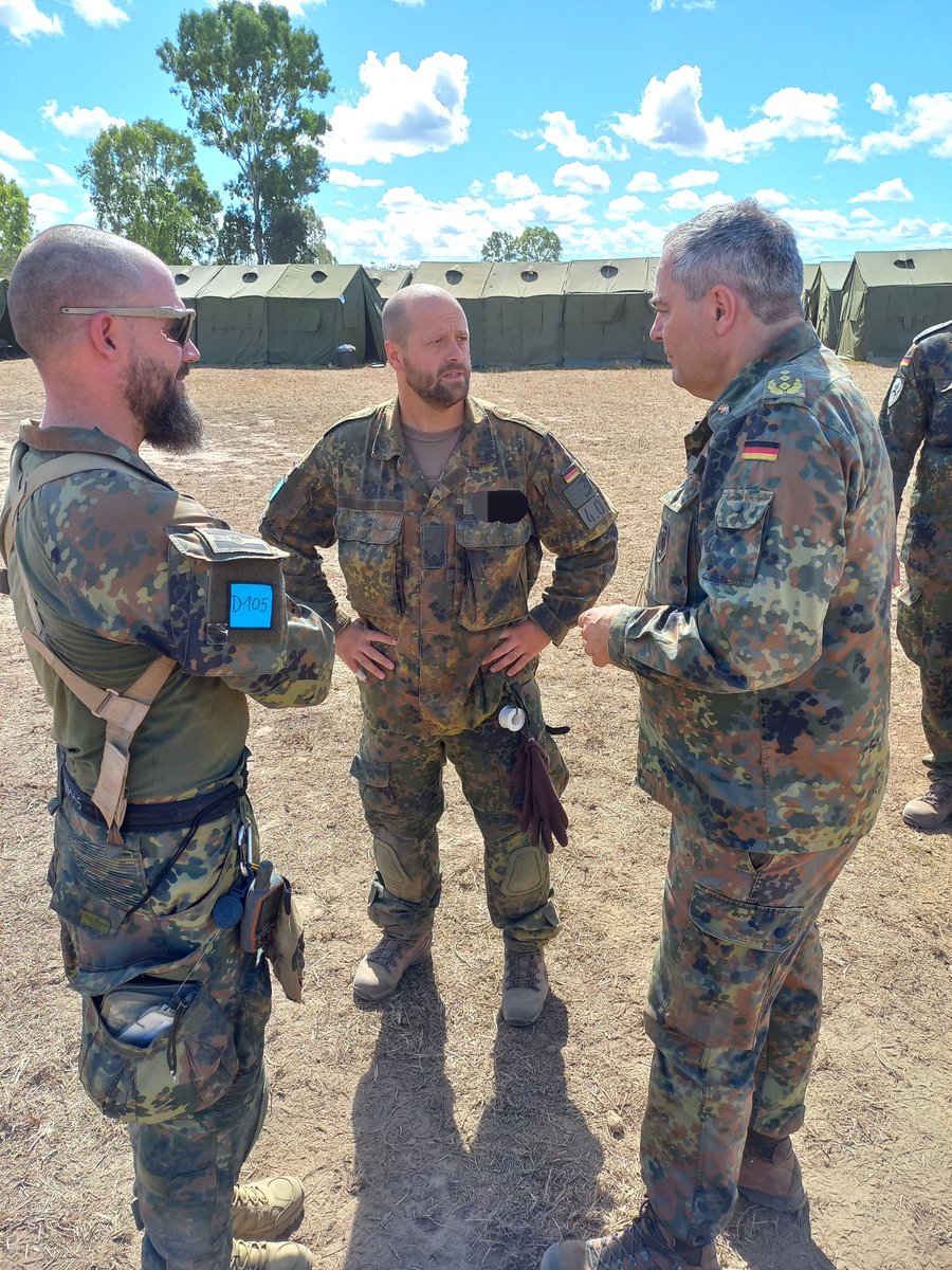 Inspekteur_Heer's tweet photo. Bei #TalismanSaber2023 stellt #Fallschirmjägerregiment31 eine verstärkte Kompanie und Joint Fires. Amphibisch integrieren wir Kräfte #SeeBtl von @deutschemarine. Mit unseren Partnern in der Region zeigen wir unter fordernden Bedingungen Einsatzbereitschaft und Verlässlichkeit. https://t.co/yu7Ql3Jt3u