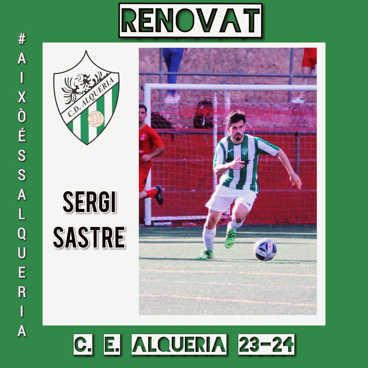 🚨RENOVACIÓ🚨

Seguim amb molt bones notícies a sa Teulera!!

En Sergi Sastre ha  decidit continuar fent de ses seves per sa Teulera!!

Gràcies Sergi!!

#aixòéssalqueria #amuntshalque #futbolialgomes #sateuleracanostracateva #somdeonensfansentirpart