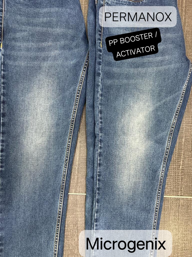 Microgenix's tweet photo. PERMANOX - PP Booster / Activator for Premium #Brightness &amp; #Whiteness

#contrast #brighter #CleanLook #neutralization #jeans #denim #indigo #PotassiumPermanganate #PP #pinky #KMnO4 #OxidizingAgent #PPactivator #PPbooster #bleaching #Permanox #ObsessedWithQuality #Microgenix https://t.co/ncjPd0bLyL