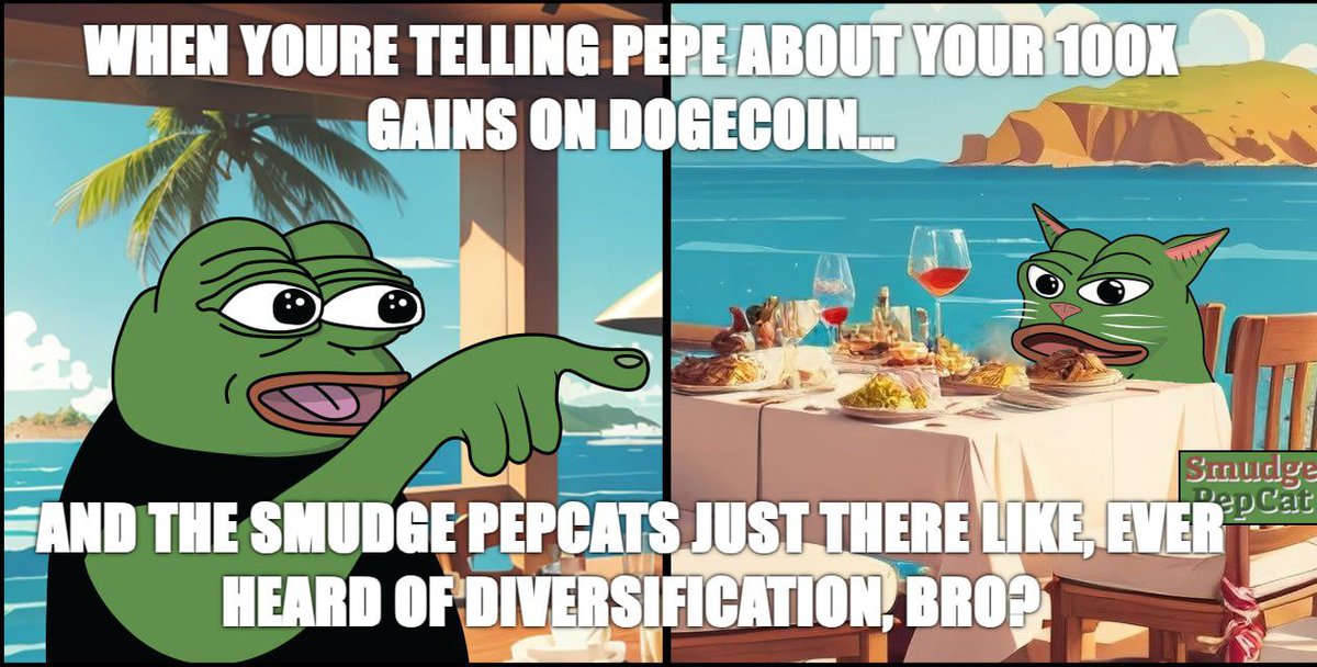 SmudgePepCat's tweet photo. 🚀 Reversal incoming for $PEPCAT! Join us on the moon-bound journey! 🌕

Exciting news! $PEPCAT is gearing up for a reversal. Let's come together as a community and reach for the moon! 
#PEPE #DEGEN #WENLAMBO #100x #memecoin 🚀🌕 https://t.co/IgOSr66BRX
