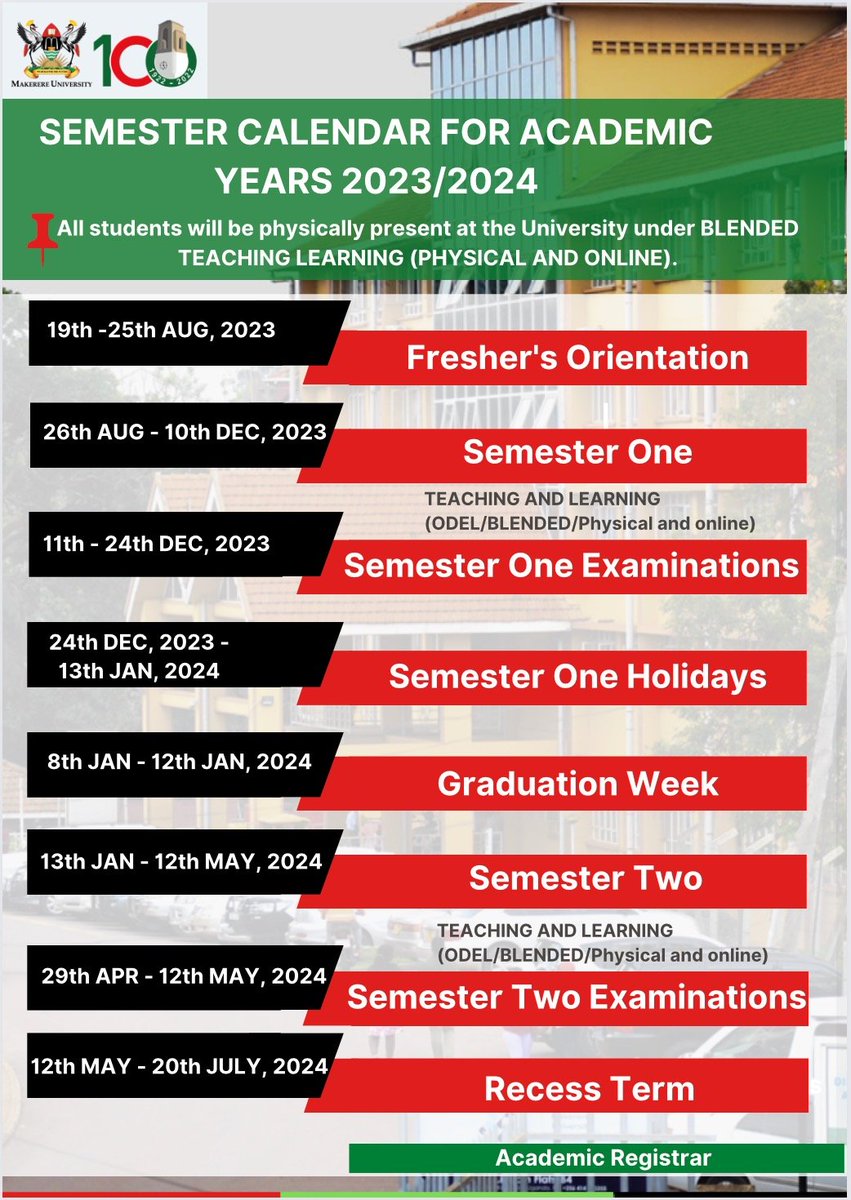 DICTSMakerere's tweet photo. To all @Makerere @MakGuild  incoming fresher's take note of these critical dates. 

More on orientation from this link https://t.co/lBOF04V7ZD https://t.co/teENRoo8ig