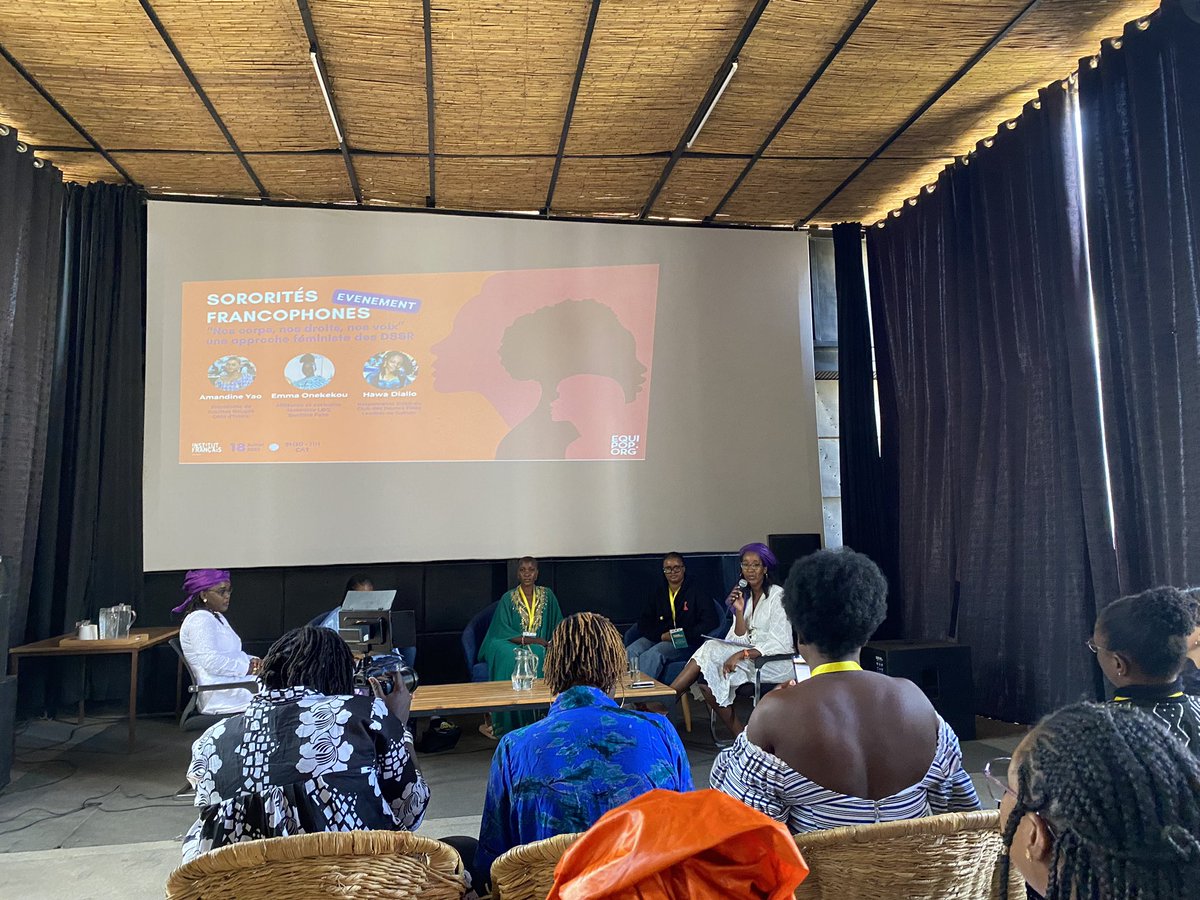 refednordkivu's tweet image. Le #REFED/NK au #WD23 
Sororités Francophones; 
''Nos corps, nos droits, nos voix, Une approche féministe  des #DSSR''
Side Event #Equipop
