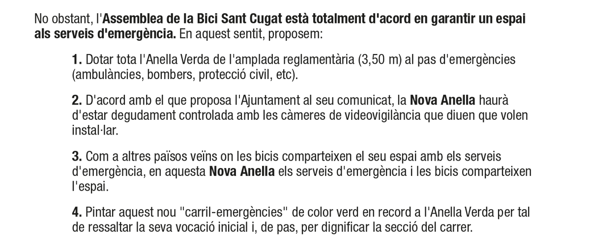 BiciStCugat's tweet photo. En relació als fets que ahir (18-7-23) van succeir al centre de #SantCugat, en concret en el carril bici de l'#AnellaVerda, on les pilones protectores del carril bici van estar retirades o en procés de retirada, hem fet un comunicat per part de l'Assemblea #BiciStCugat. https://t.co/KEDCqUeB0T
