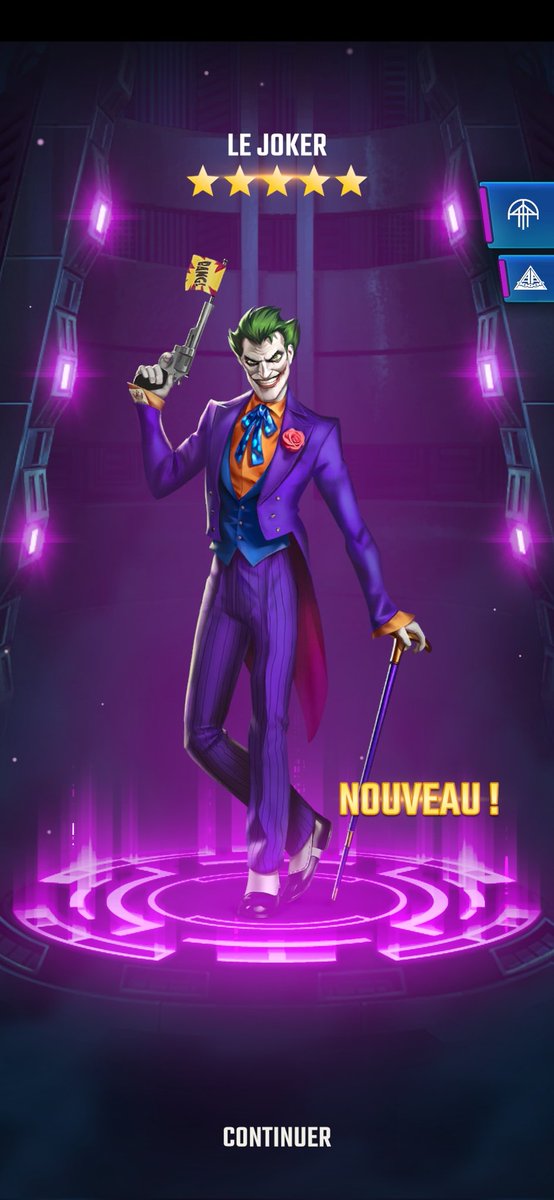 Le Joker 5⭐️ qui tombe après la première multi ! #DCHeroesVillains #DC