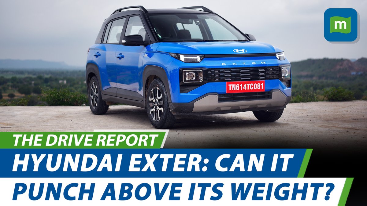 moneycontrolcom's tweet photo. Hyundai Motor India has finally thrown its hat into one of the fastest-growing automotive segments in the country: the sub-four meter, micro-SUV. But can the new Exter justify the “SUV” tag? 🧐
🔎 #TheDriveReport explores the full extent of its abilities, both on and off the road. Watch 📹
https://t.co/In1dc7esef
#HyundaiEXTER #Hyundai | @ParthCharan