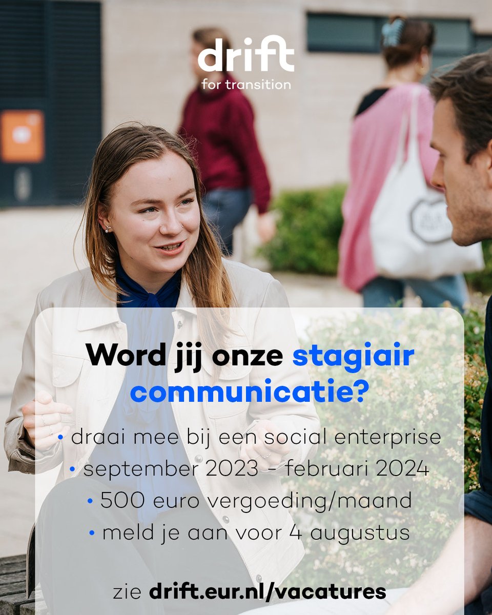 We zijn op zoek naar iemand die:
🟥 communicatie studeert (of andere HBO/WO)
🟦 zich wil inzetten voor klimaatcrisis en (social) justice
🟨 wil meedraaien én nieuwe content wil vormgeven
🟩 liefst 13 september kan beginnen

meer vind je op onze website 👇 #internship